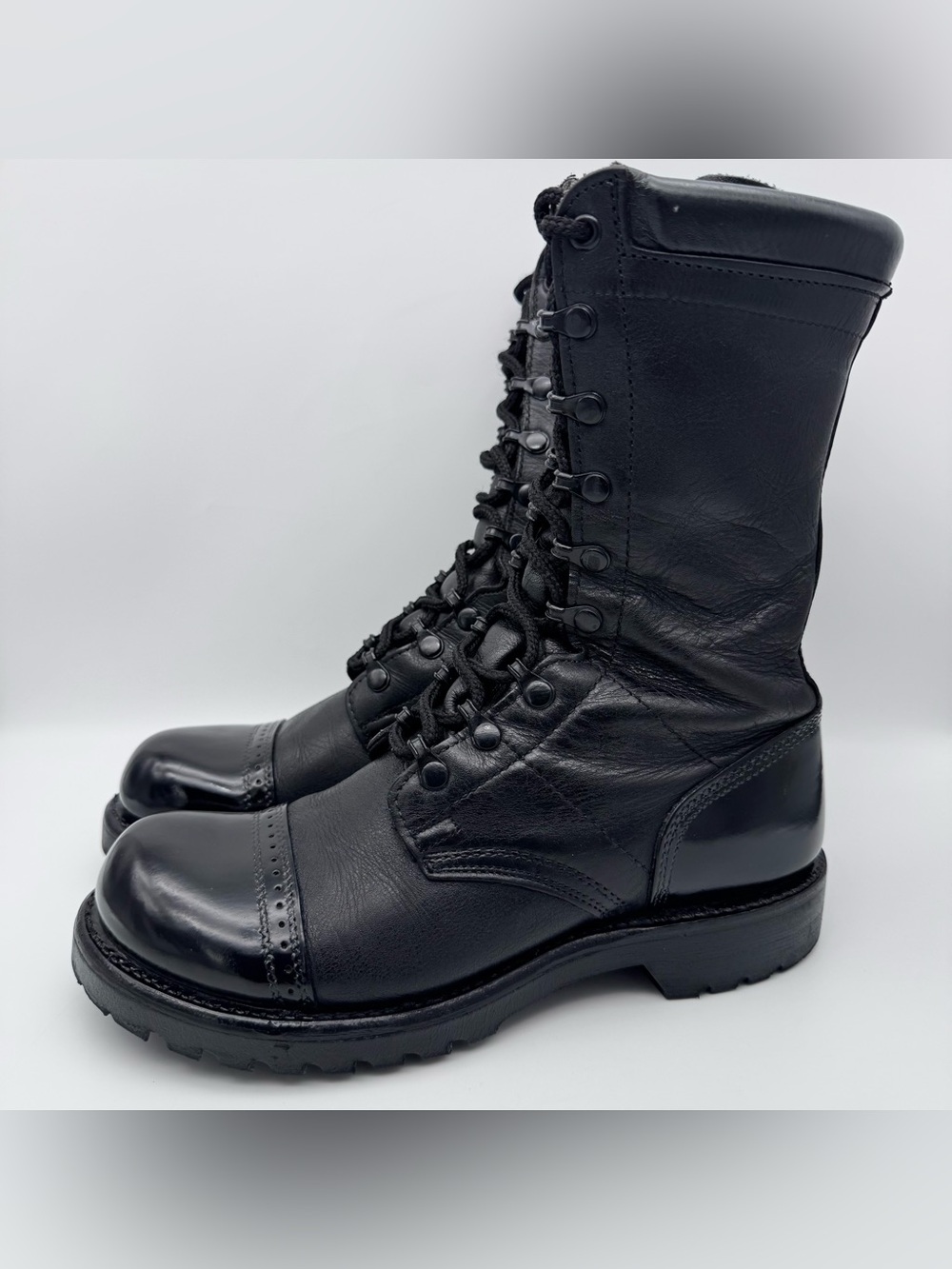 Corcoran 1520 Jump Boots Black Leather Military Combat Men 9.5 M  Made In USA